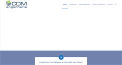 Desktop Screenshot of cdmengenharia.com.br
