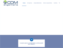 Tablet Screenshot of cdmengenharia.com.br